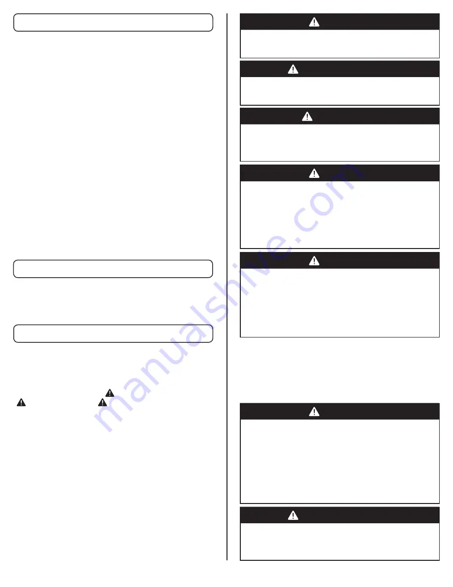 Coleman 9955 Series Use, Care & Assembly Manual Download Page 18