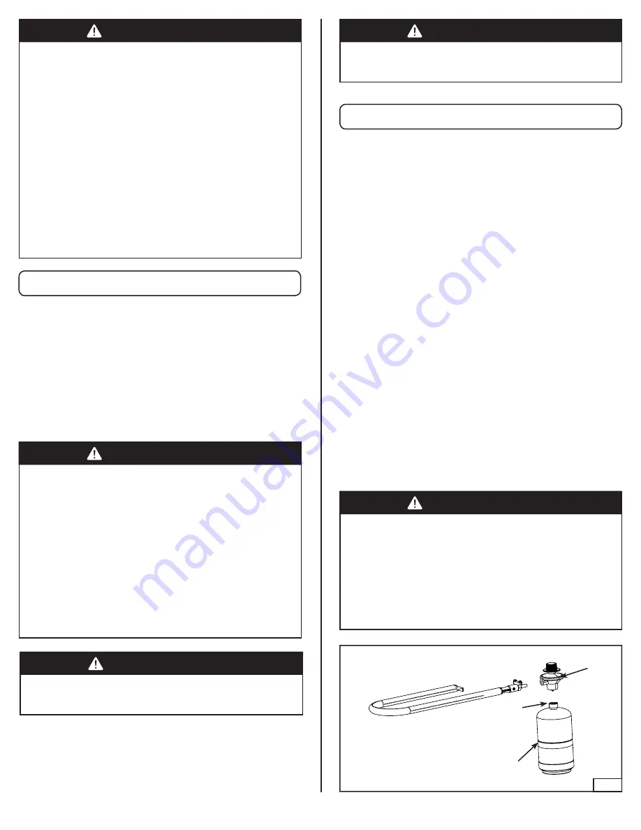 Coleman 9955 Series Use, Care & Assembly Manual Download Page 19