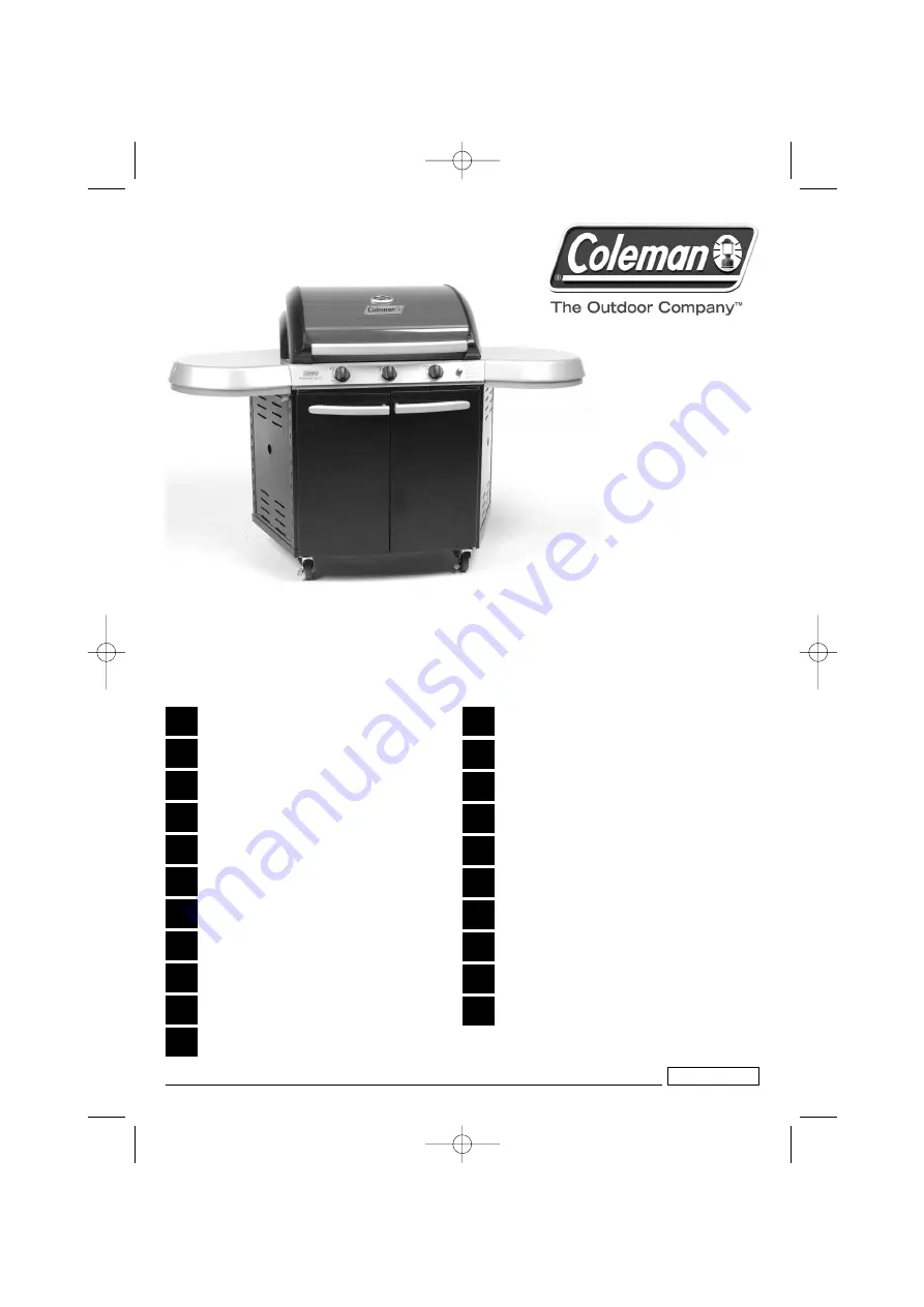 Coleman BACKYARD SELECT 3 BURNER GRILL Operation And Maintenance Download Page 1