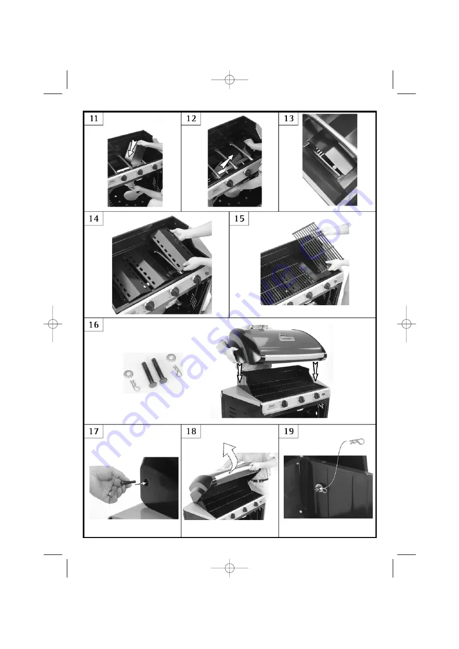 Coleman BACKYARD SELECT 3 BURNER GRILL Operation And Maintenance Download Page 8