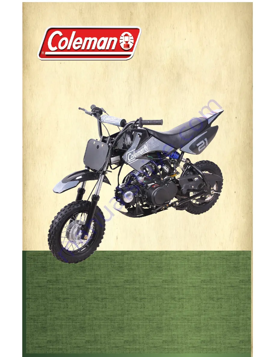 Coleman DB70 Owner'S Manual Download Page 1