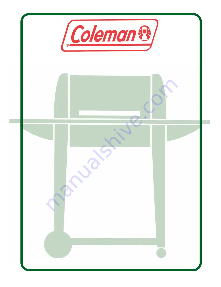 Coleman Gas Barbecue Installation Manual Download Page 1