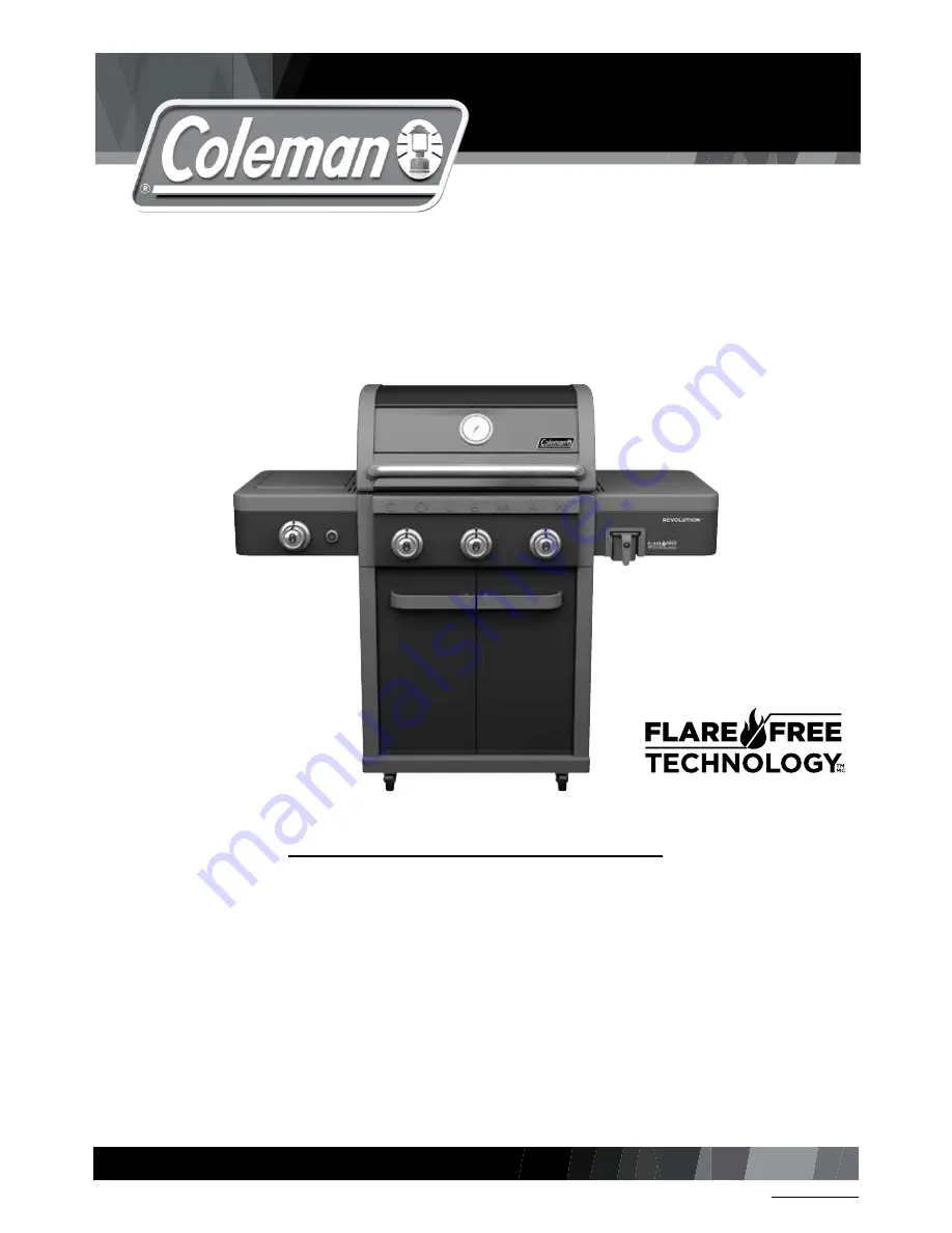 Coleman Revolution 85-3118-2 Assembly Manual Download Page 1