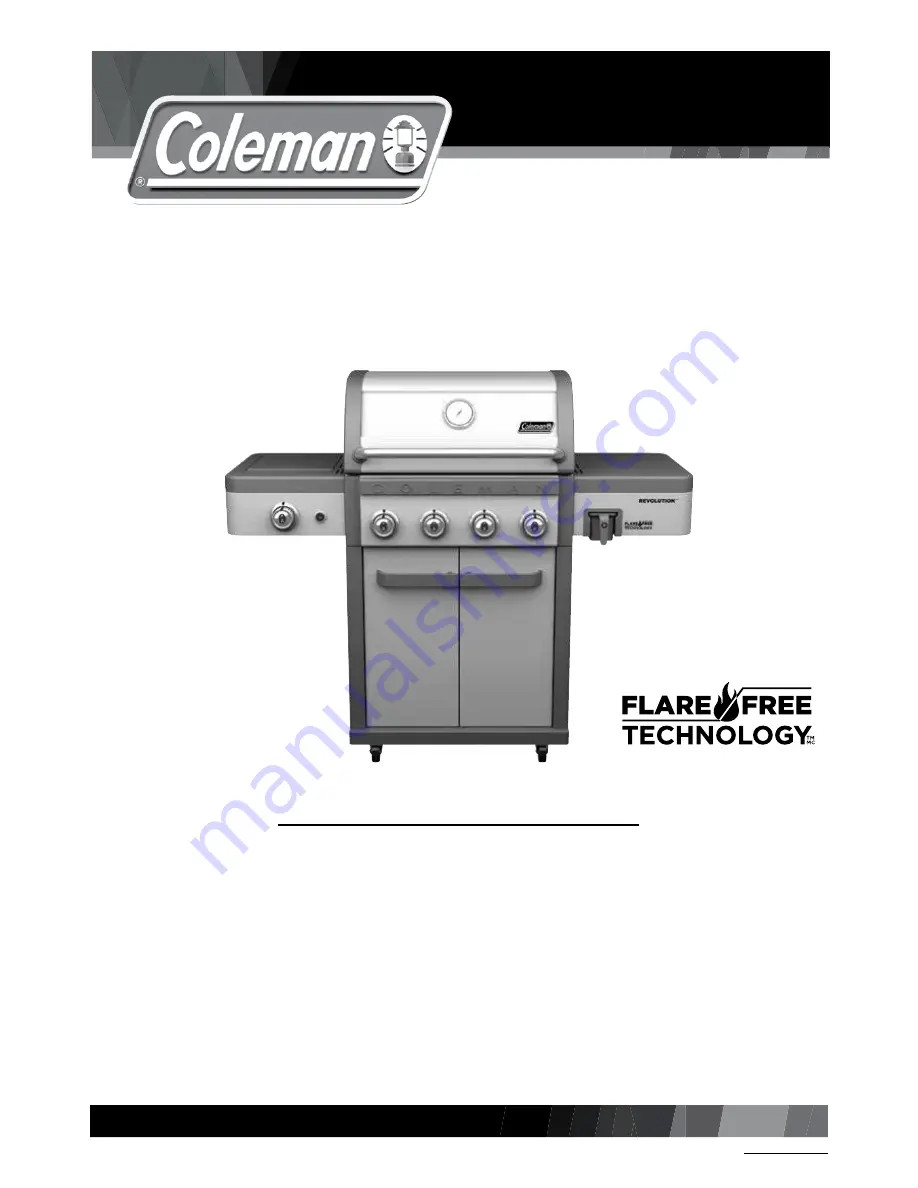 Coleman Revolution 85-3120-4 Assembly Manual Download Page 1