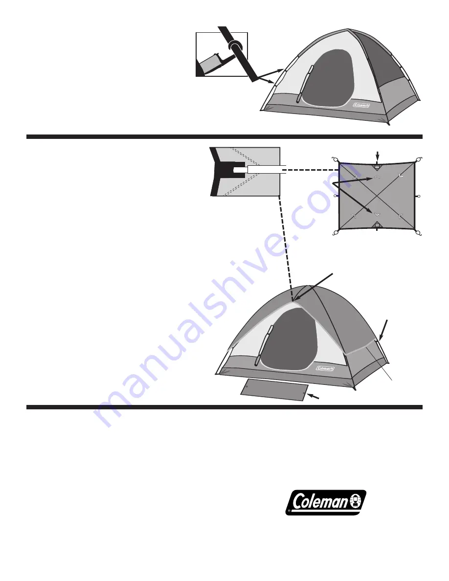 Coleman Sundome 2000000136 Instructions Download Page 2