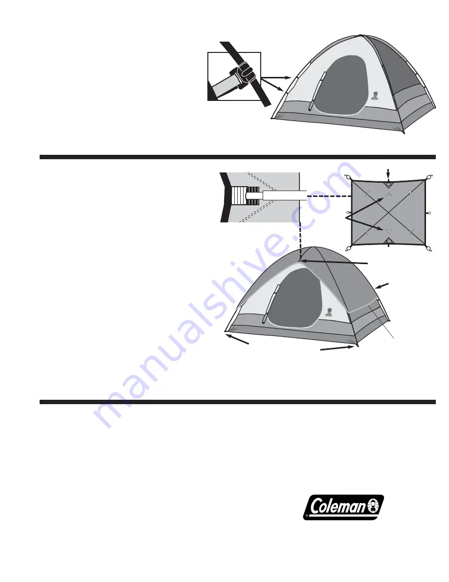 Coleman SUNDOME 9260F907 Instructions Download Page 2