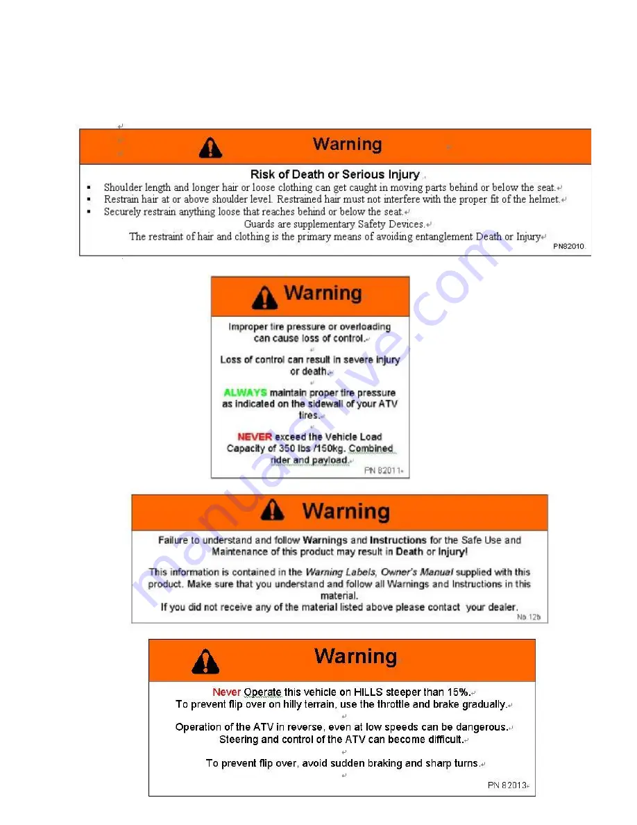 Coleman xt260 Owner'S Manual Download Page 16