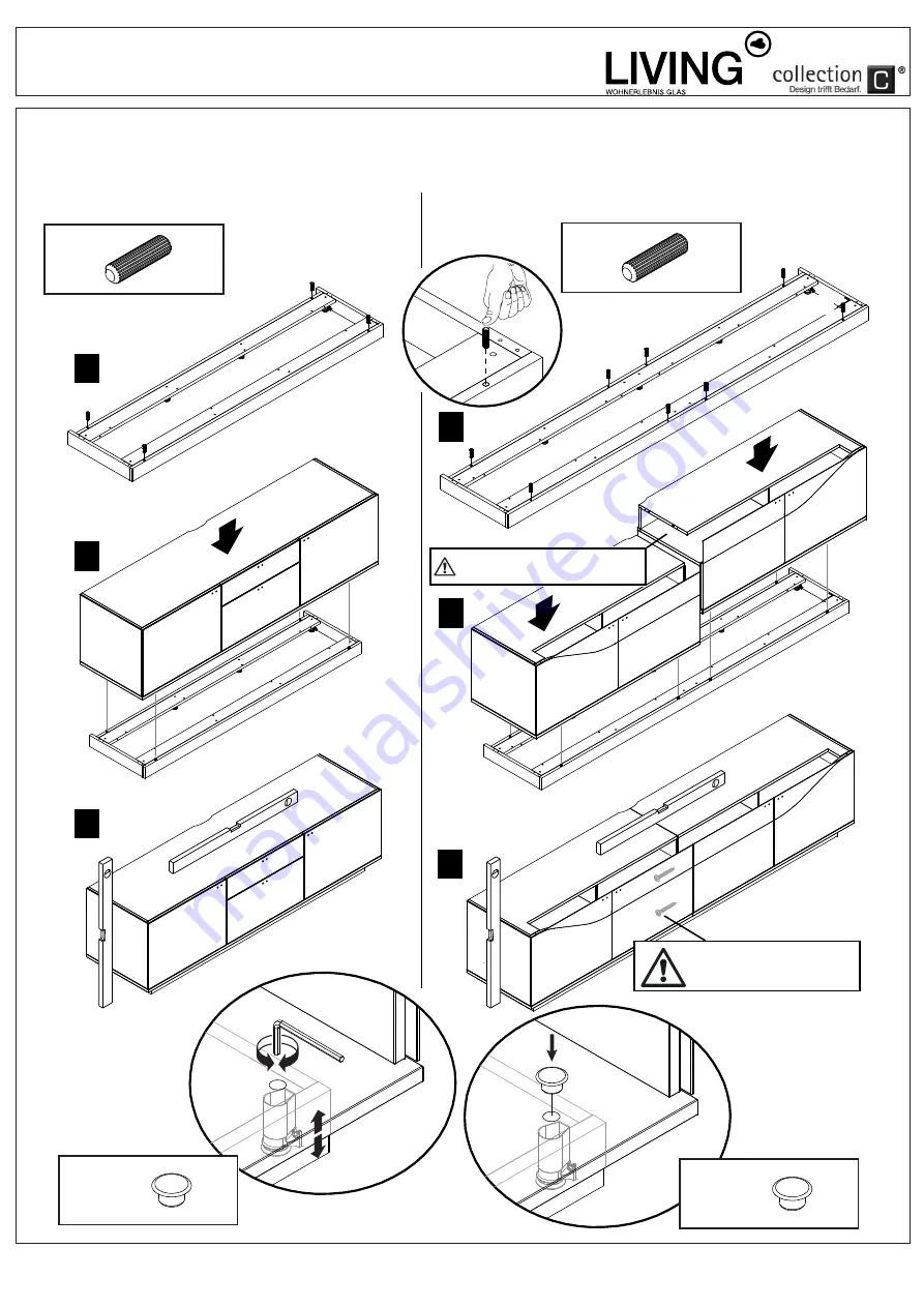 Collection C LEONARDO living CURVE Assembly Instruction Manual Download Page 5