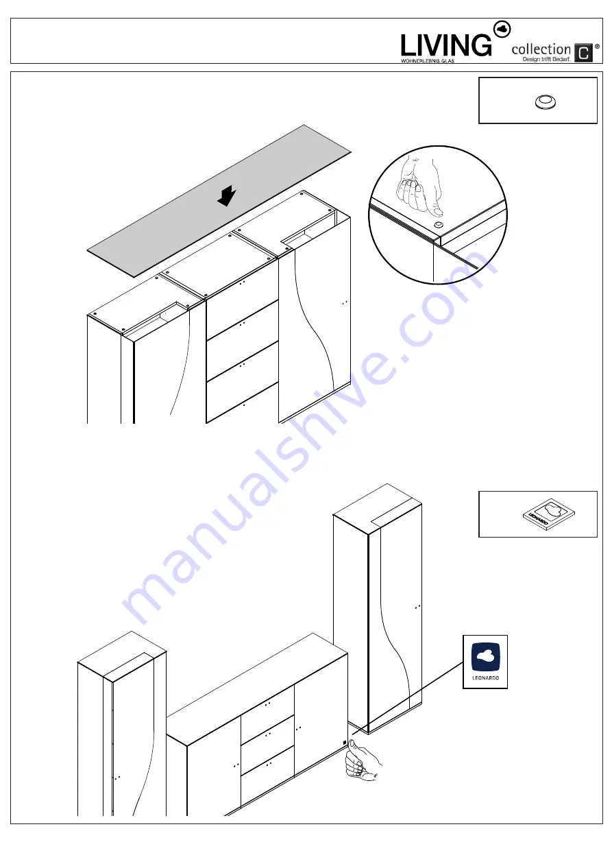 Collection C LEONARDO living CURVE Assembly Instruction Manual Download Page 11