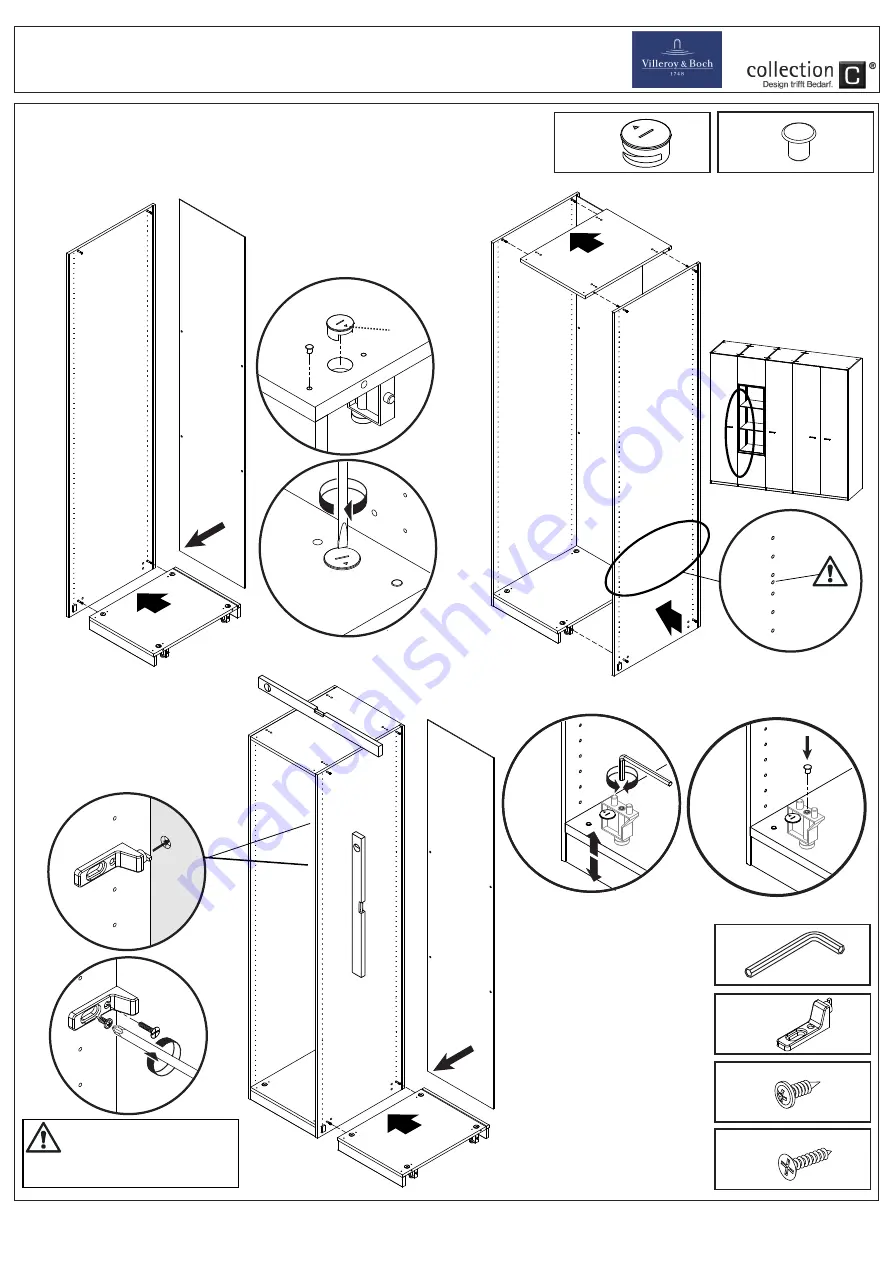 Collection C Villeroy & Boch MOSAIQUE LUNA Assembly Instruction Manual Download Page 9