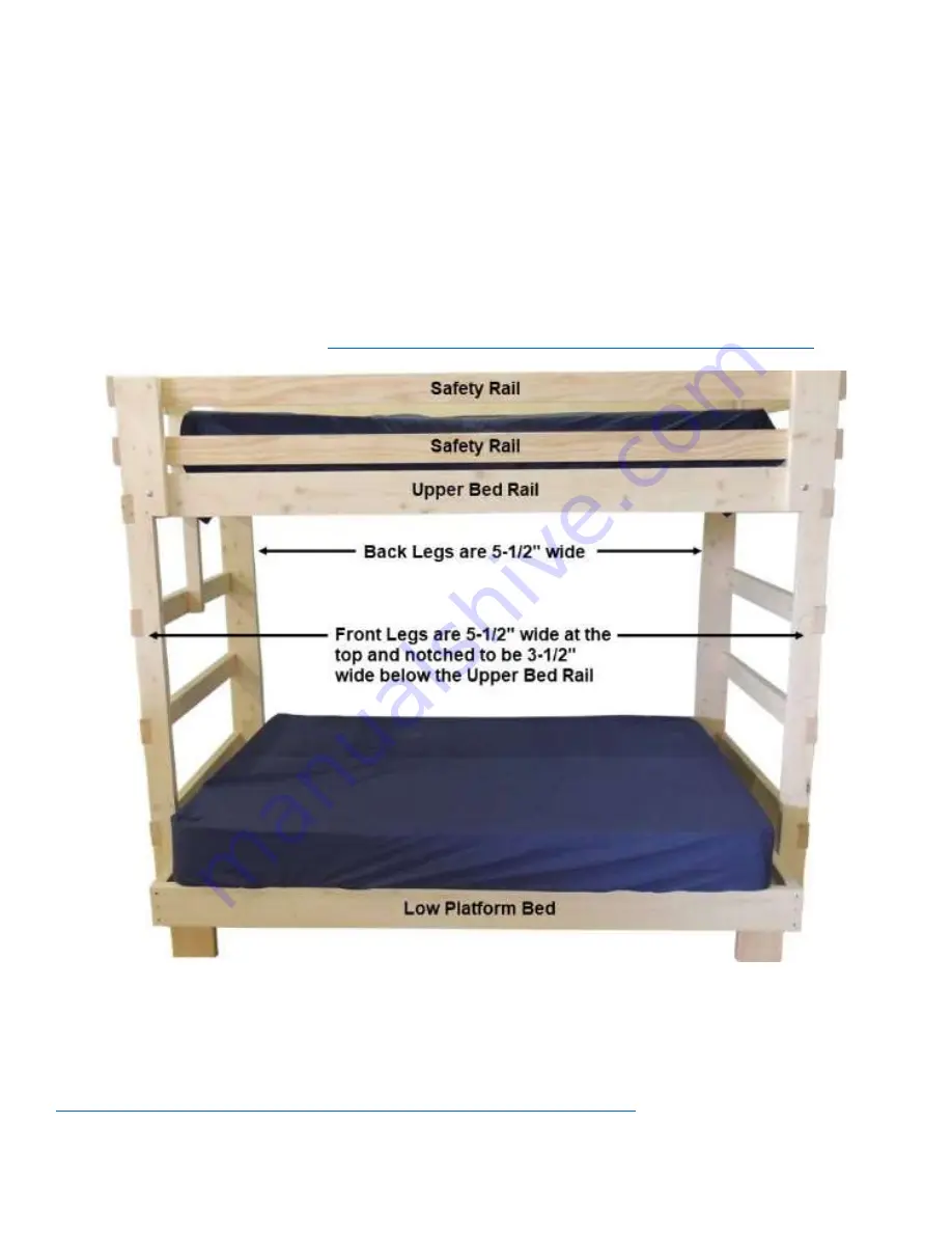 College Bed Lofts Multi-Width Bunk Bed Assembly Manual Download Page 1