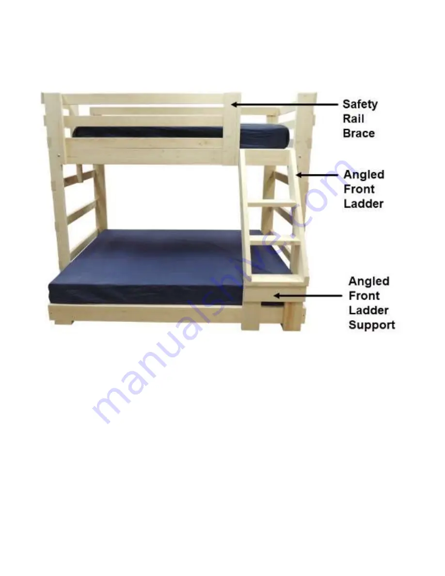 College Bed Lofts Multi-Width Bunk Bed Assembly Manual Download Page 2