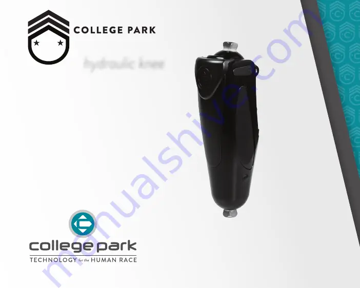 College Park Capital hydraulic knee User Manual Download Page 1