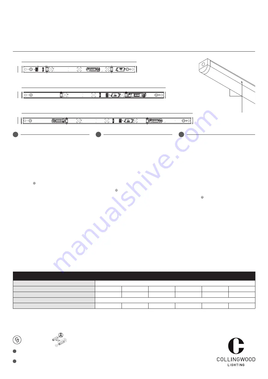 Collingwood Lighting BT4SS40 Installation Instructions Download Page 1