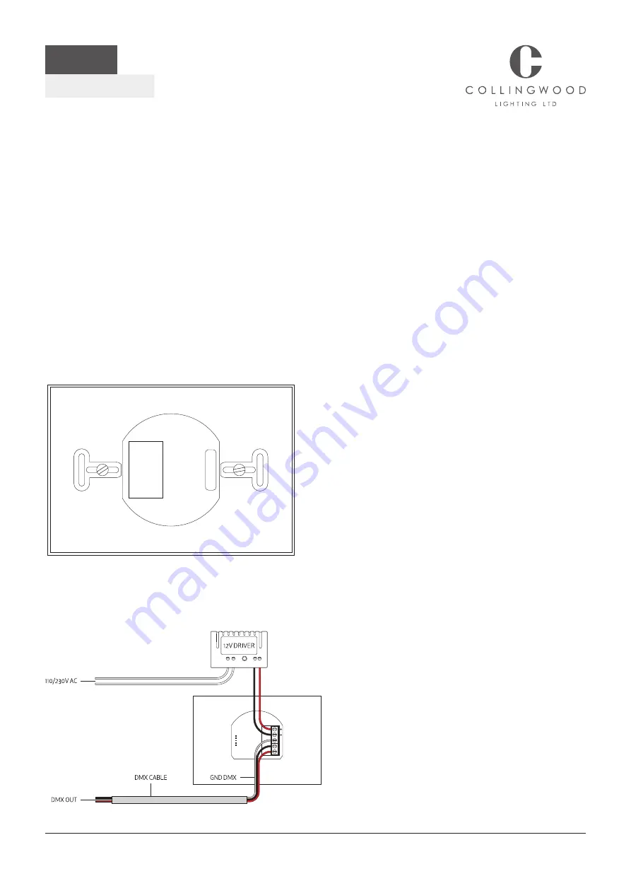 Collingwood Lighting DMXT Instructions Download Page 1