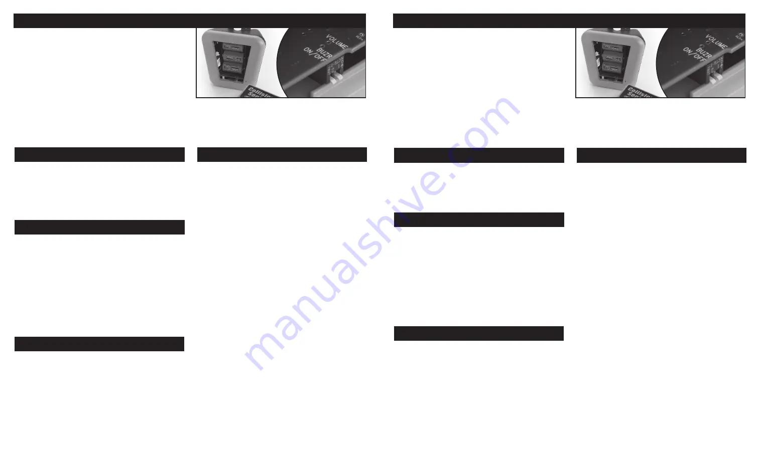 Collision Sentry Corner Pro Instructions For Installing And Using Download Page 5