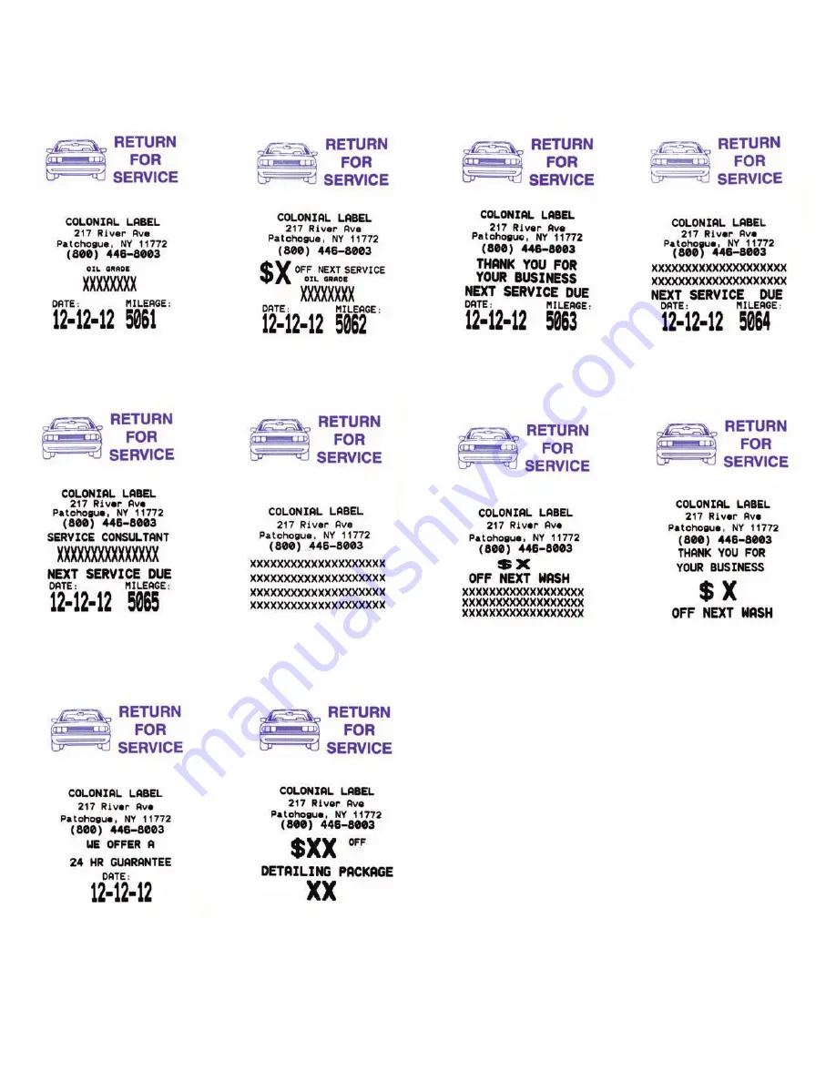 Colonial Label TLP2824 PLUS Manual Download Page 16