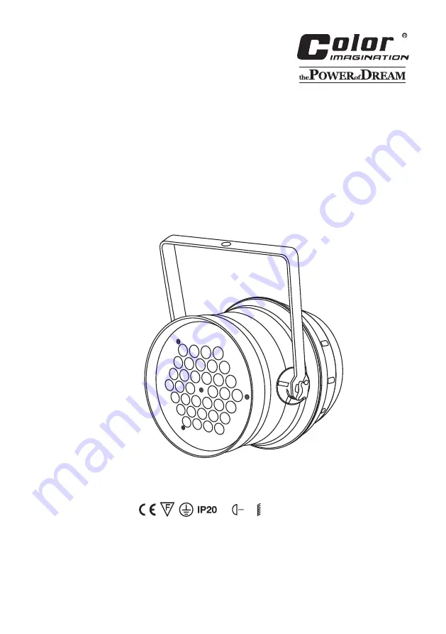 Color imagination LEDPAR 64 Скачать руководство пользователя страница 1
