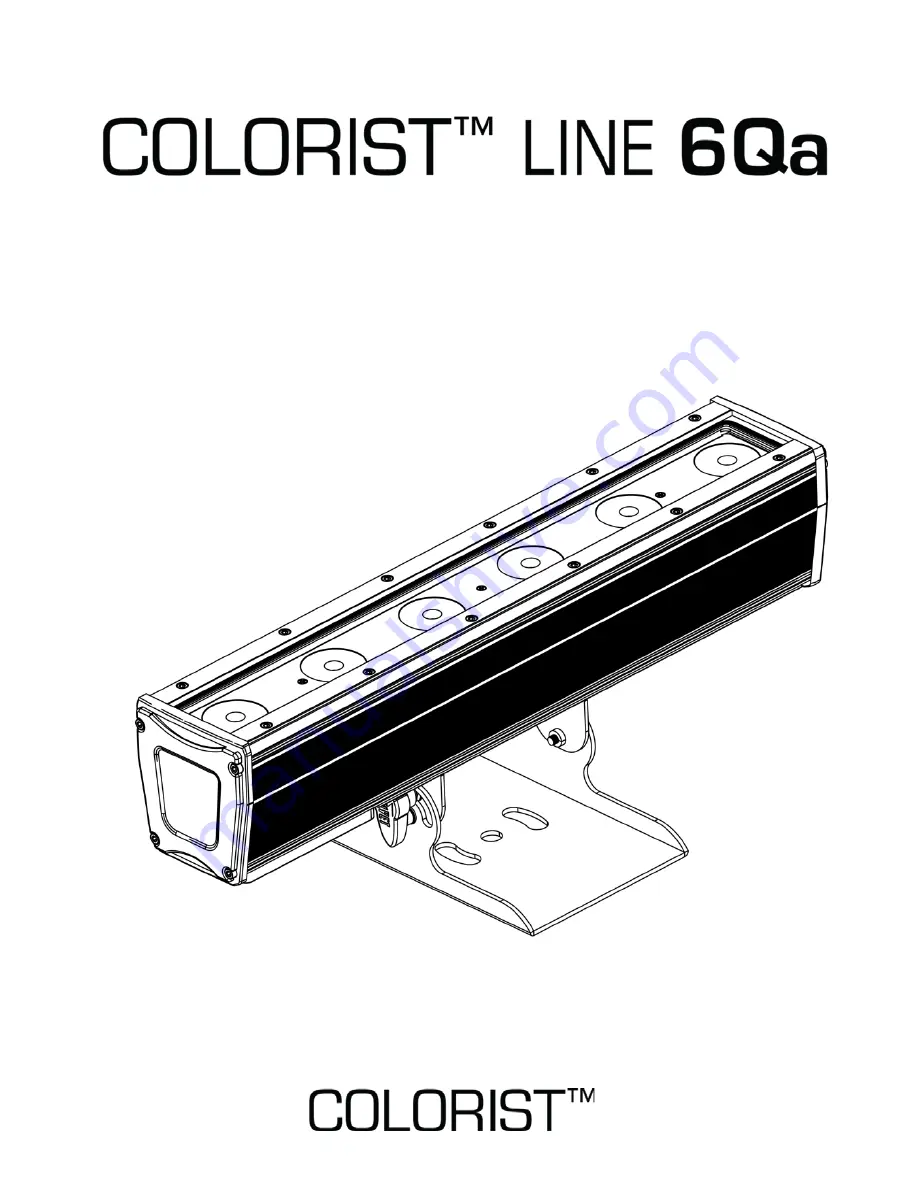 Colorist LINE 6QA Quick Reference Manual Download Page 1