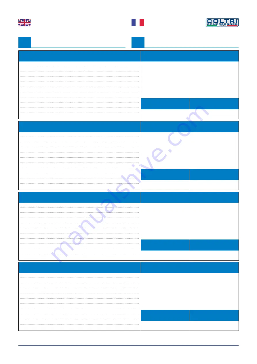 Coltri Compressors COMPACT EVO MCH-13-16-18/ET Use And Maintenance Manual Download Page 54