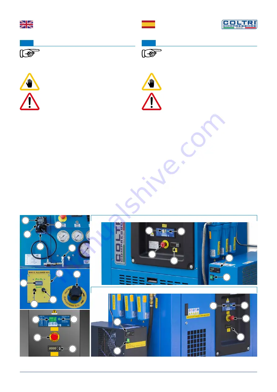 Coltri Compressors LP-300 NITROX Use And Maintenance Manual Download Page 55