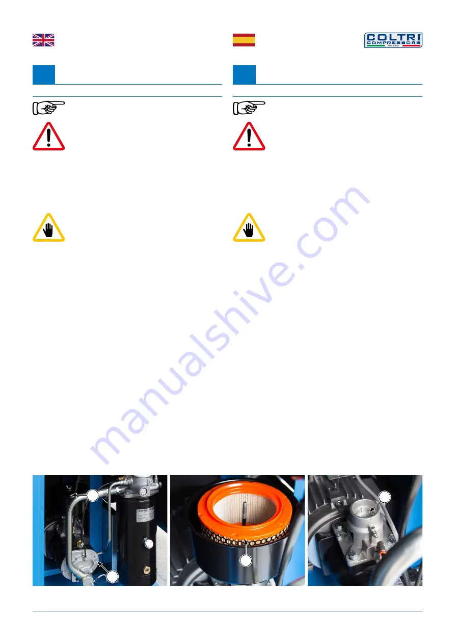 Coltri Compressors LP-300 NITROX Use And Maintenance Manual Download Page 60