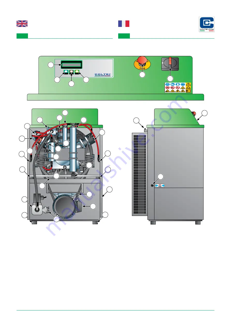 Coltri Compressors MCH-10 EVO CNG Скачать руководство пользователя страница 24