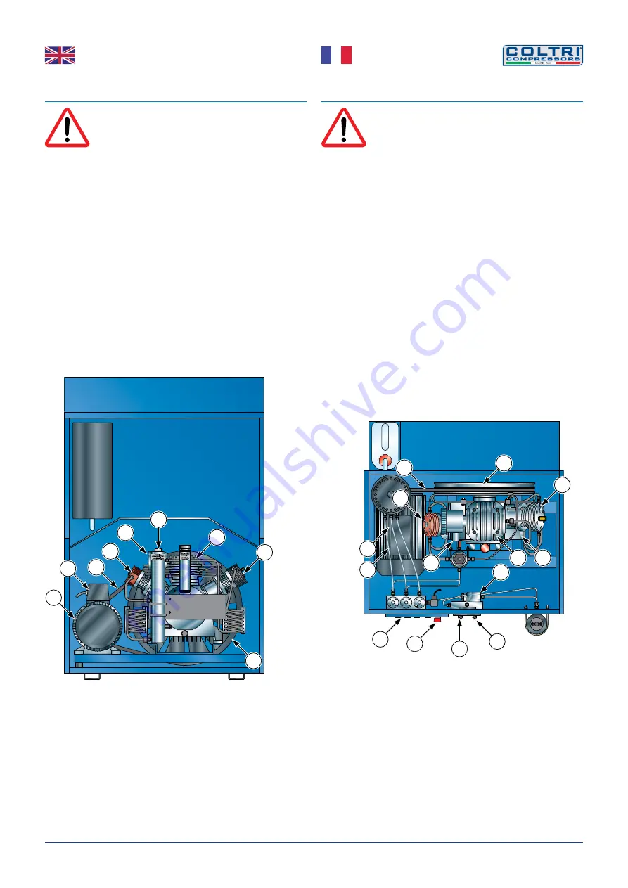 Coltri Compressors MCH-13/ETS MINI SILENT EVO Use And Maintenance Manual Download Page 17