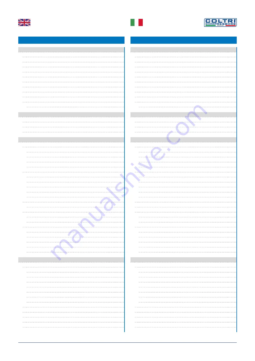 Coltri Compressors PRIME LINE SUPER SILENT TPS MCH-13/ET Use And Maintenance Manual Download Page 5