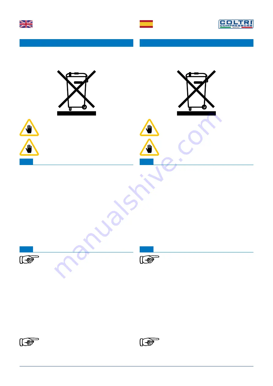 COLTRI MCH-13-16-18/ET COMPACT EVO Use And Maintenance Manual Download Page 52