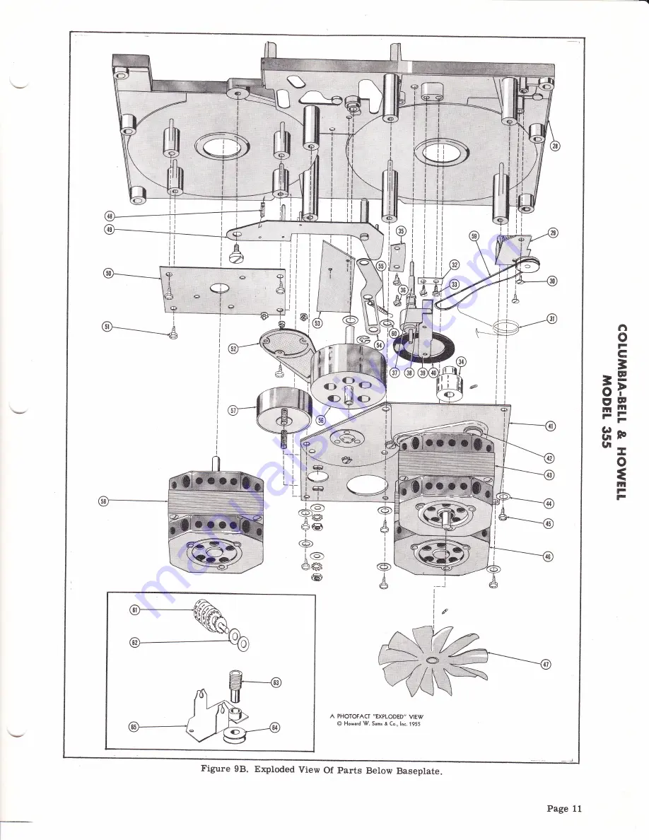 COLUMBIA-BELL & HOWELL 355 Скачать руководство пользователя страница 11