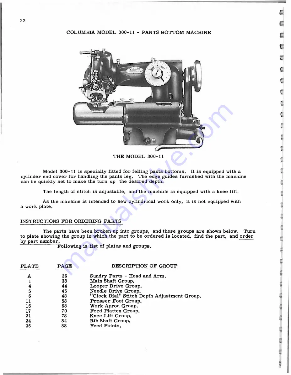 Columbia 300 Series Instruction Book Download Page 24