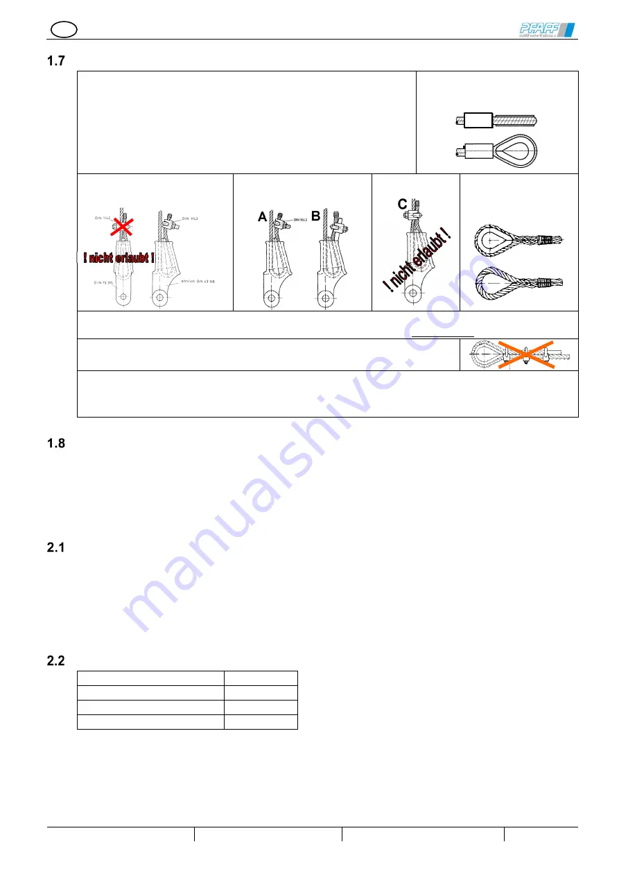 Columbus McKinnon DGUV V54 Operating Instructions Manual Download Page 8