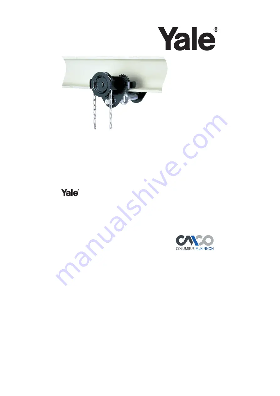 Columbus McKinnon Yale HTG 1000 Translated Operating Instructions Download Page 29