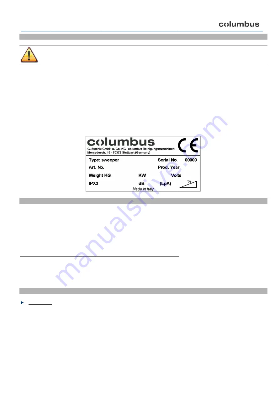 Columbus KS 51/BM 45 Скачать руководство пользователя страница 40