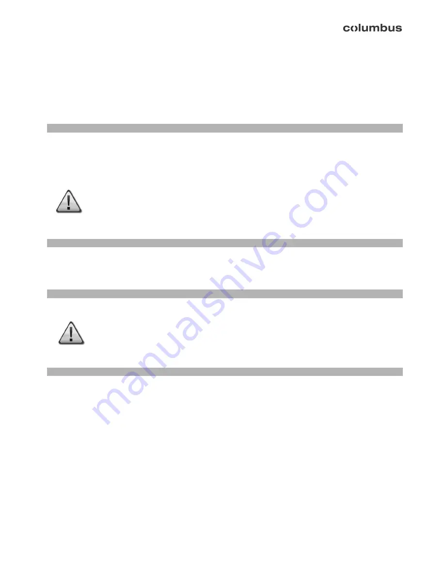 Columbus KS 51 VM 45 M Operating Manual Download Page 26