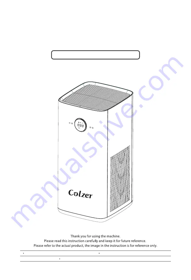 Colzer KJ580 Instruction Manual Download Page 1