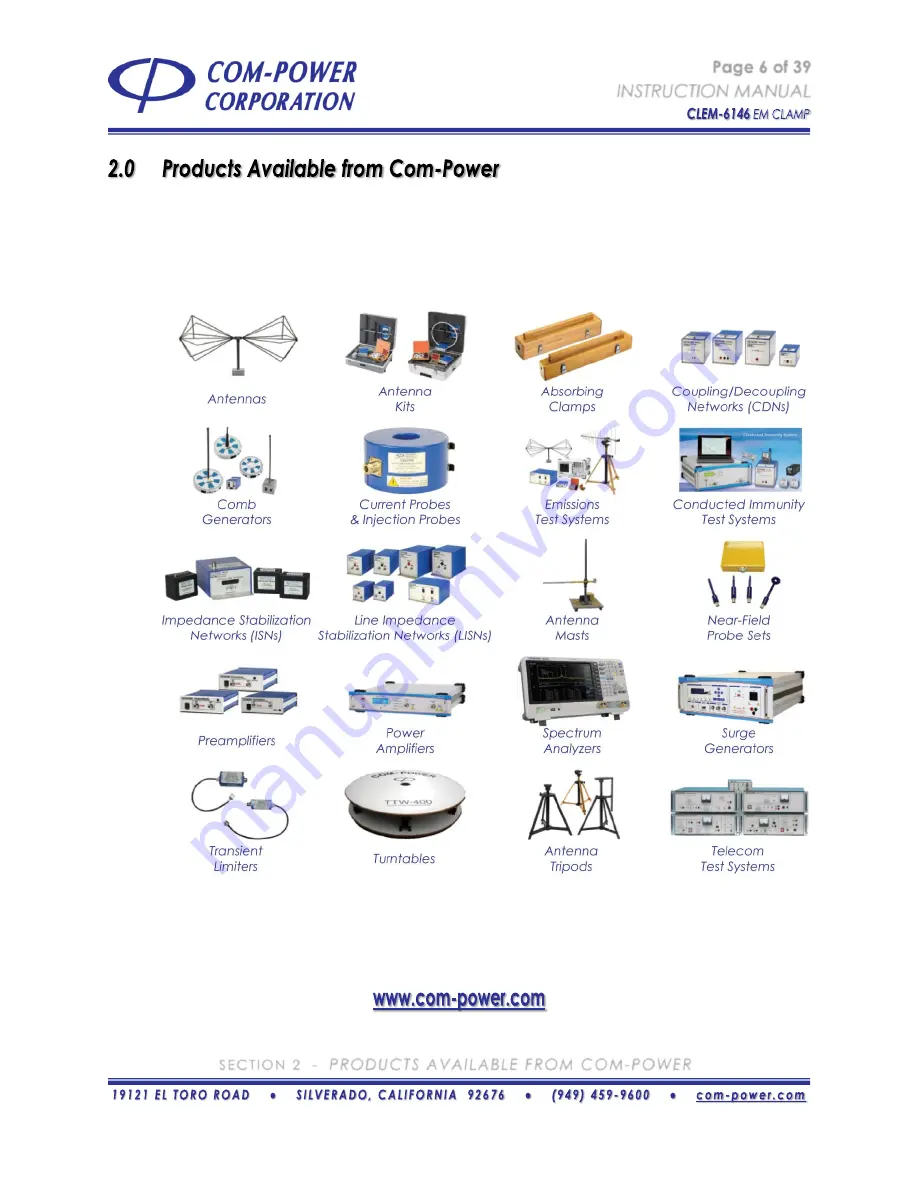 COM-power corporation CLEM-6146 Скачать руководство пользователя страница 6