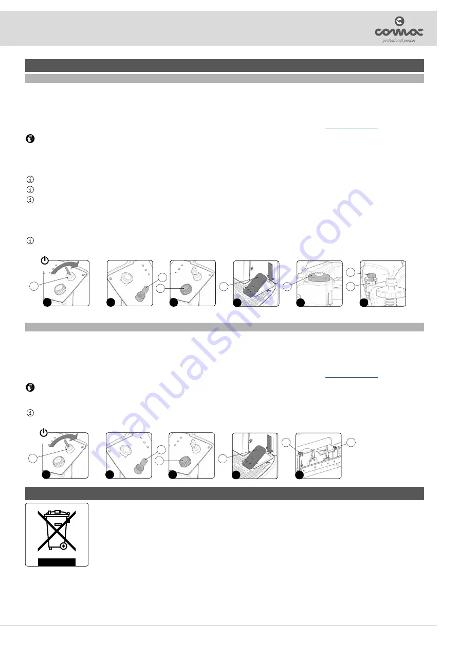 COMAC Optima 90 Use And Maintenance Manual Download Page 27