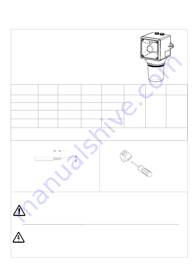 Comax AB105R Installation Manual Download Page 1