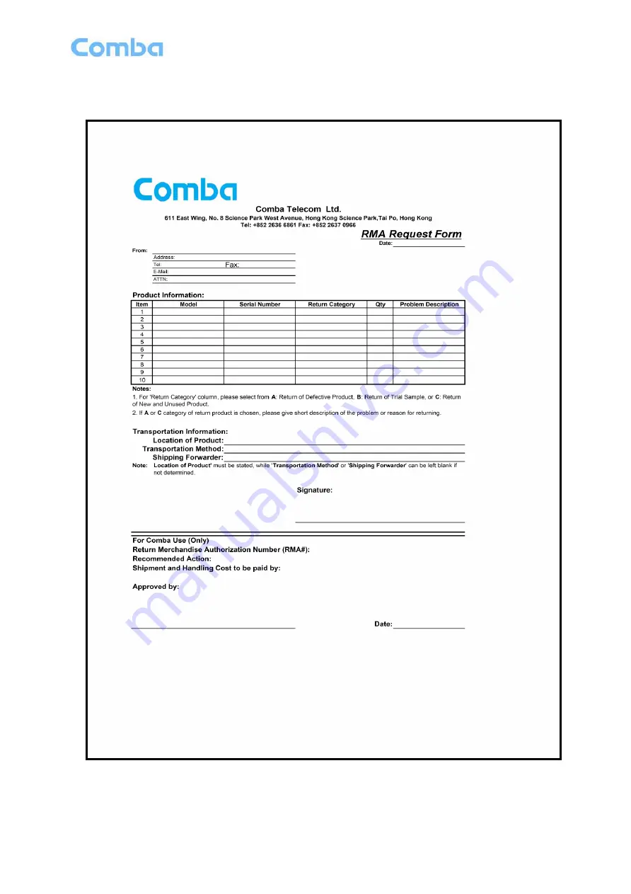 Comba Telecom RX-1839 User Manual Download Page 43