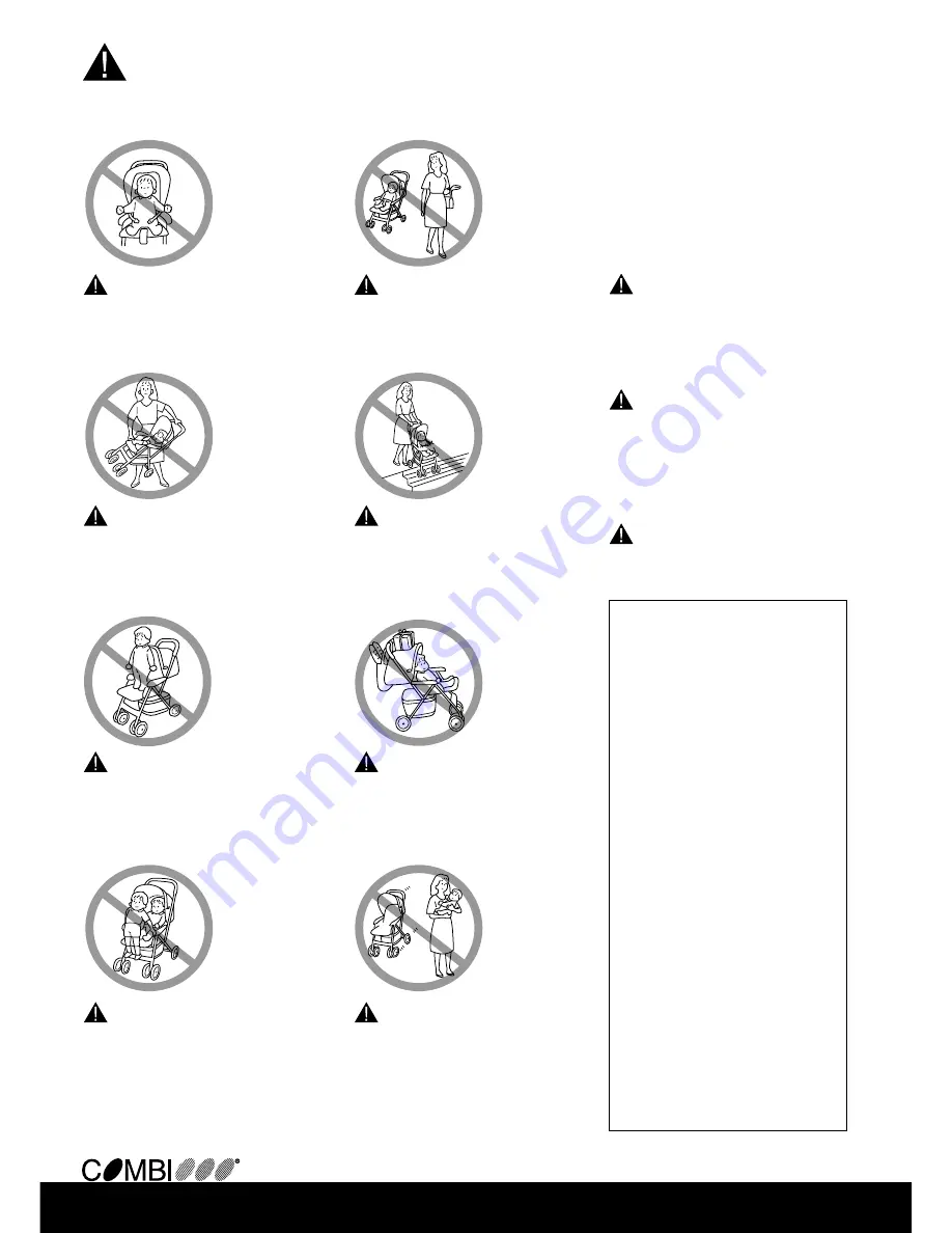 Combi Savvy Soho 2200 Series Instruction Manual Download Page 2