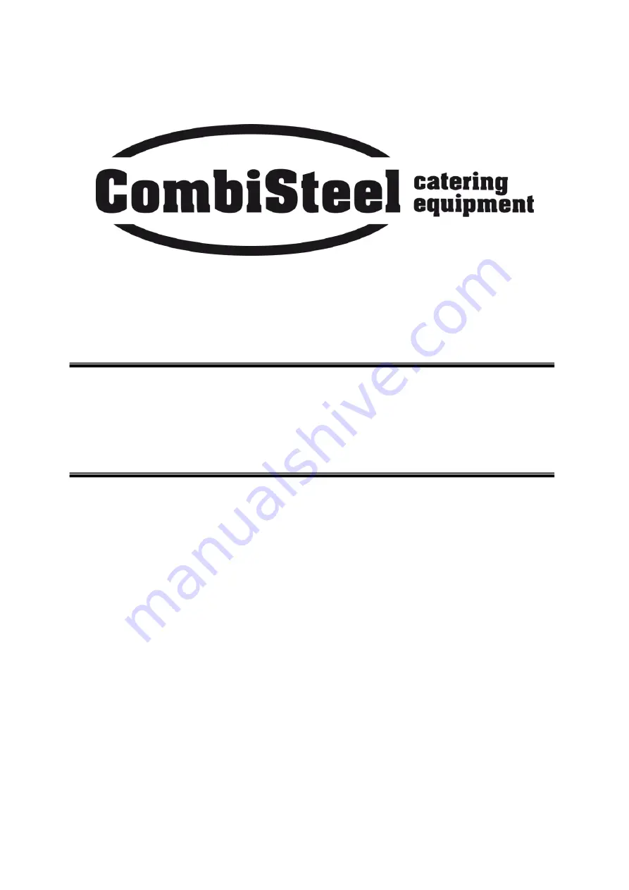 CombiSteel 7178.1000 Instruction And Maintenance Manual Download Page 1