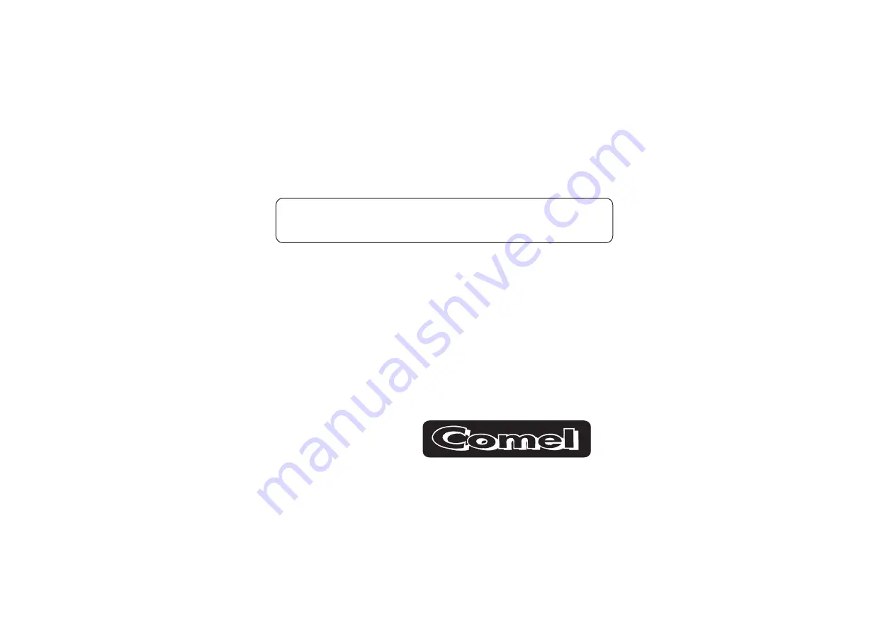 Comel COMPACTA INOX Care And Use Instruction Manual Download Page 4