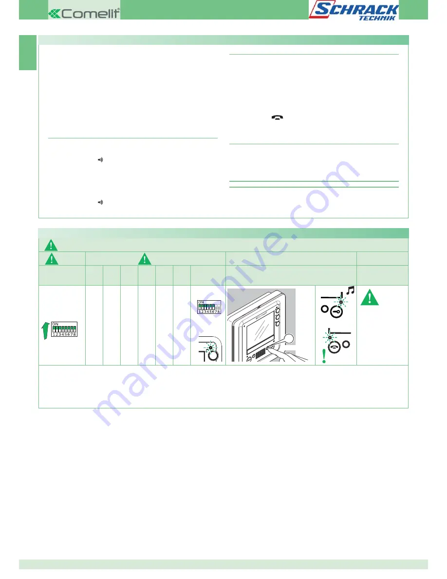 Comelit 1205/B Technical Manual Download Page 14