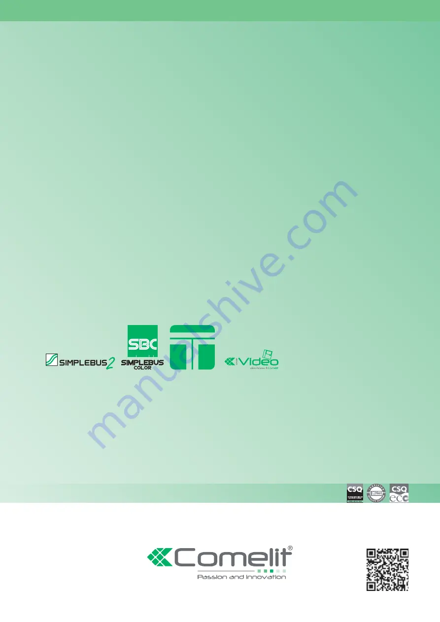 Comelit 1250IKV Technical Manual Download Page 1