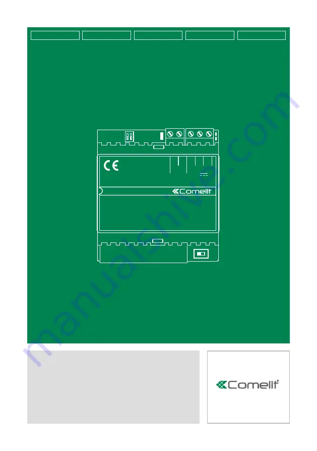 Comelit 20003400 Technical Manual Download Page 1