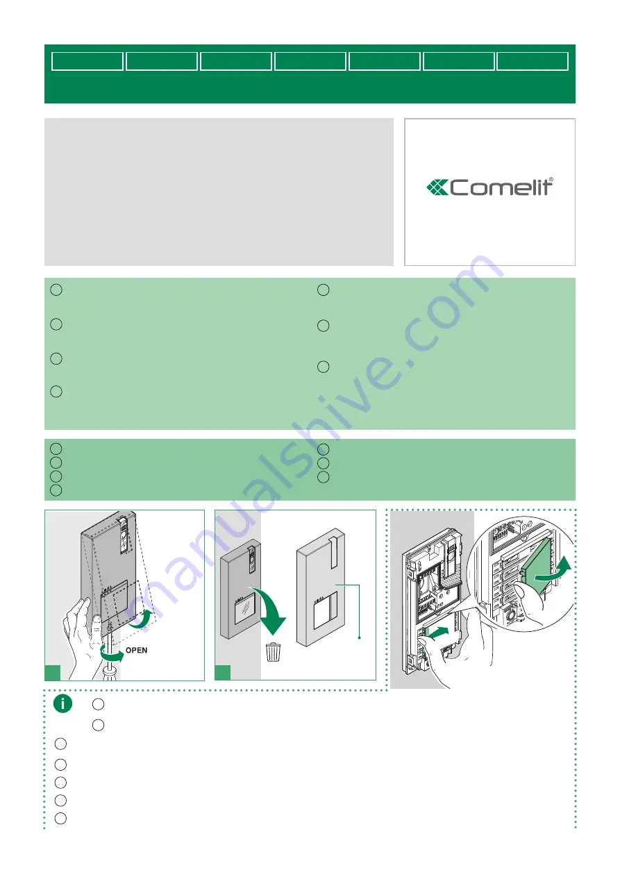 Comelit 4793MA Technical Manual Download Page 1