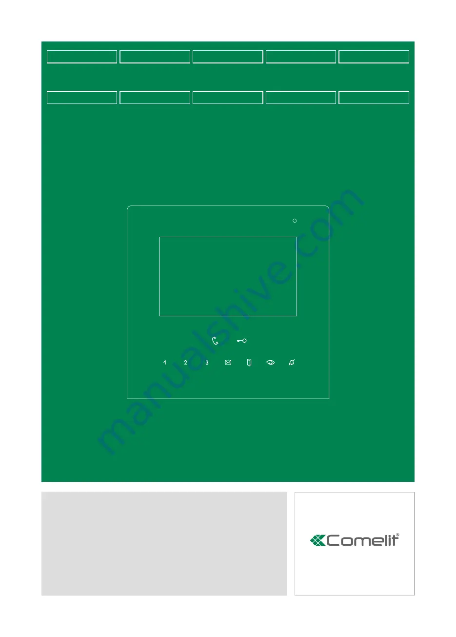 Comelit 6602W/BM Technical Manual Download Page 1