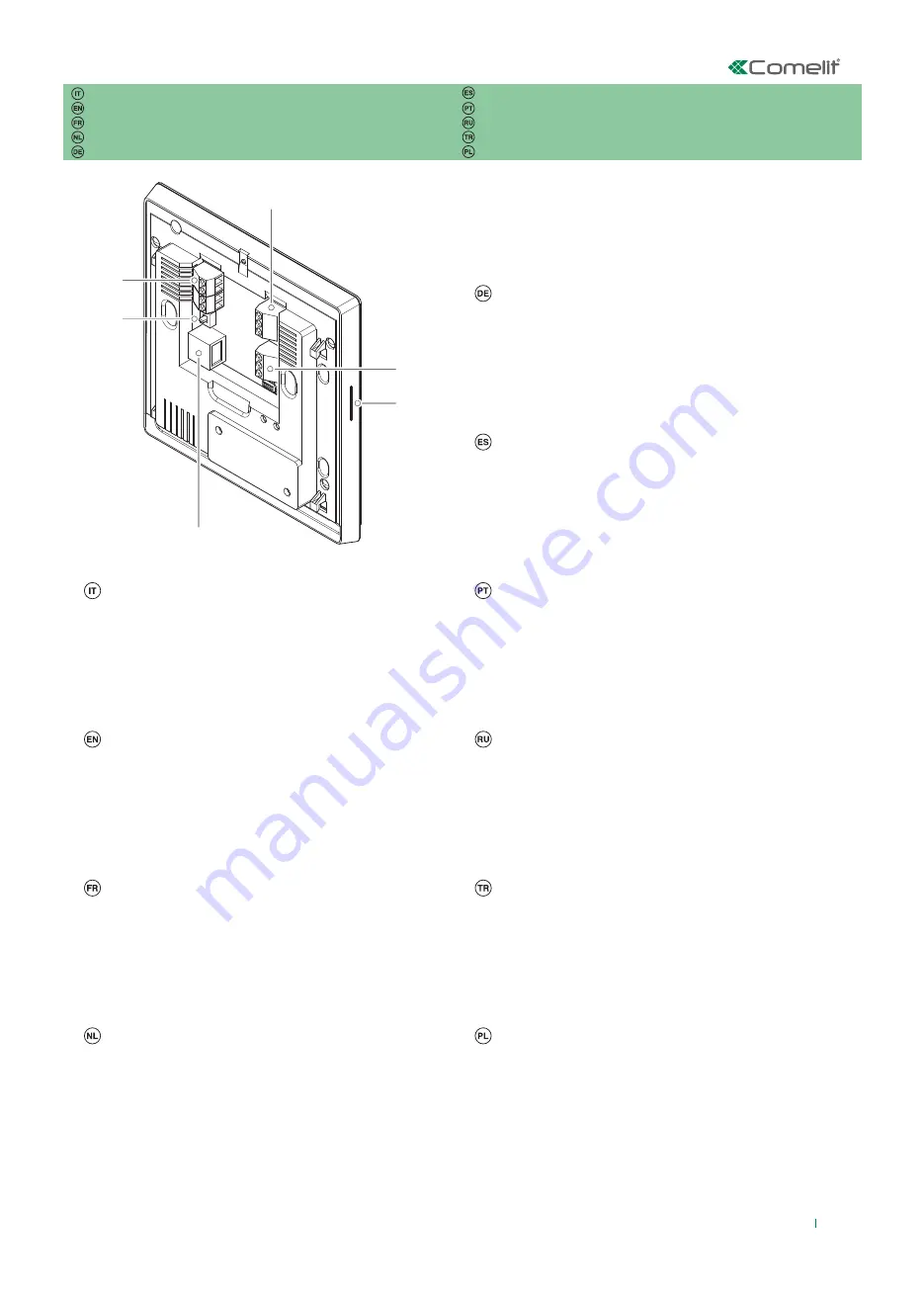 Comelit 6602W/BM Скачать руководство пользователя страница 5